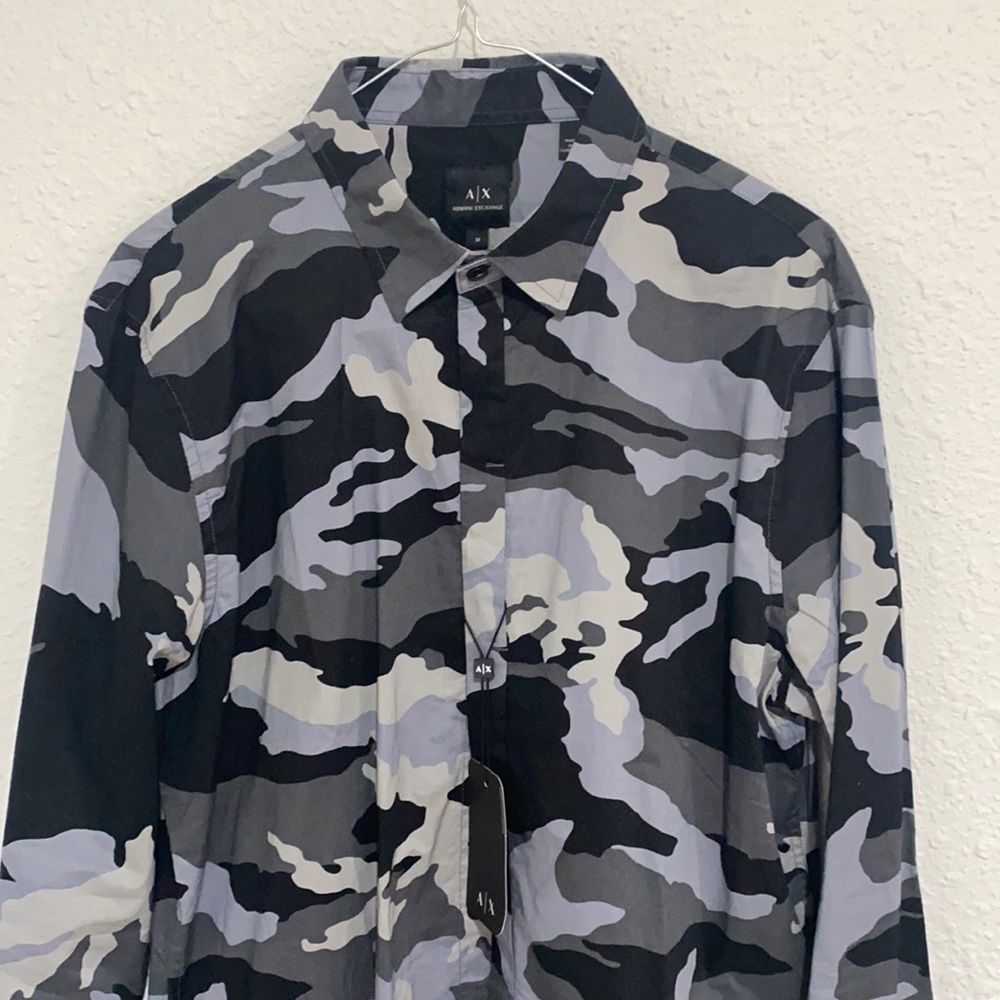 Armani Exchange Camo Button up